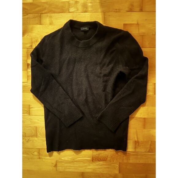 COS Black Wool Yak Knit Long Sleeve Crew Neck Jumper Sweater Medium SOFT - Picture 1 of 3